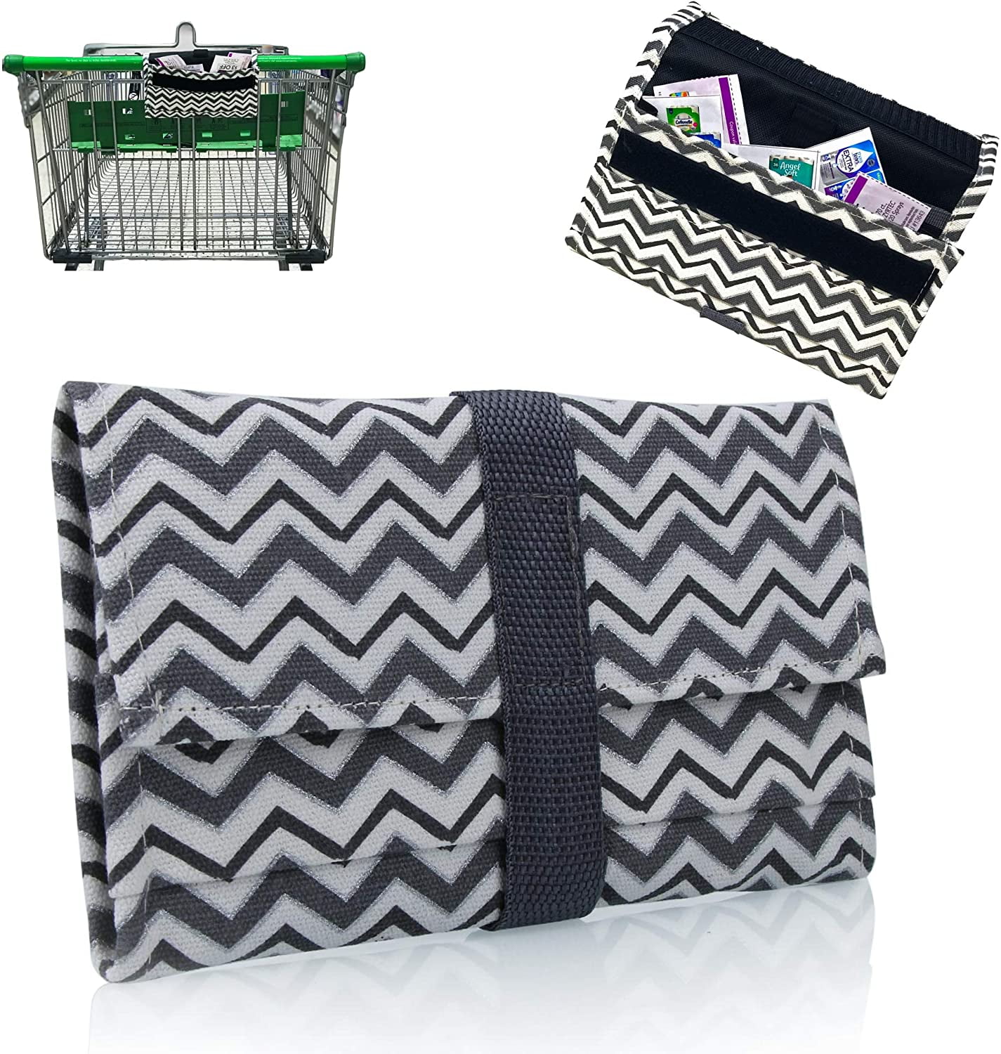 Modern Grocery Coupon Organizer for Purse - Wallet & Extreme Coupon Holder. Set Includes 24 Plastic Coupon Cards Dividers and Stickers. Material- High ...