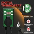 thumbnail image 6 of EAGLE PEAK 1500W Indoor Heater with Thermostat, Rapid Warming with Overheat Protection& Radiant Heating, 1 Pack, Black, 6 of 10