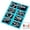 Blue, variant on Agiufgs Metal Puzzle Toys 8-Piece, Brain Teaser Unlock Interlock Game, for Family Interactive Puzzle Challenge Setup, Pink