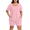 06-Pink, variant on Daystry Womens Plus Size Pajama Sets 2 Piece Summer Short Sleeve Tops Shorts with Pockets for Lounge Sleepwear L-4XL