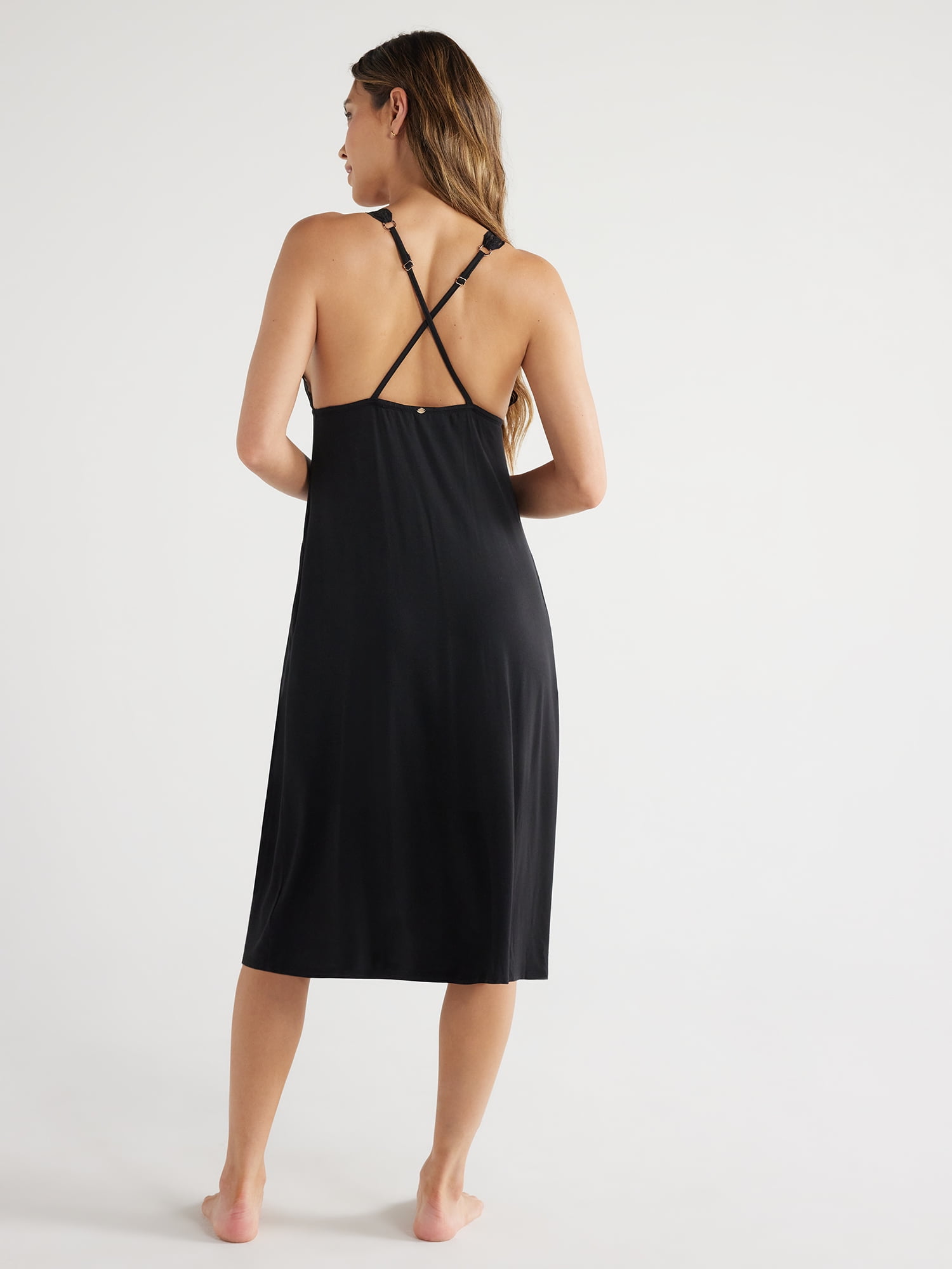 Sofia Intimates Women's and Plus Modal Midi Sleep Gown, Sizes XS-3X
