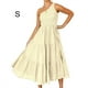 thumbnail image 4 of Minnieouse Vestido largo para mujer, sin mangas, de Color sólido, con un hombro al descubierto, para fiesta, baile, escuela, moda diaria, ropa de verano Vestidos Albaricoque S Minnieouse AP011089-17, 4 of 6