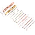 thumbnail image 4 of Kit de extracción de cerumen de acero inoxidable, cuchara para los oídos, recogedor de cerumen, herramienta de limpieza (oro rosa), 4 of 14