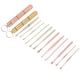 thumbnail image 4 of Kit de extracción de cerumen de acero inoxidable, cuchara para los oídos, recogedor de cerumen, herramienta de limpieza (oro rosa), 4 of 14