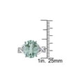 thumbnail image 3 of 4.30 Carat (Ctw) Oval-Cut Green Amethyst Ring in Sterling Silver with Accent Diamonds for Women, 3 of 6