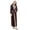 Wine Red, variant on Long Hooded Bathrobe for Women Soft Flannel Fleece Plush Spa Robes Winter Warm Nightgown Sleepwear