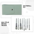 thumbnail image 3 of LOLIPPYY 1Set Dark Green Makeup Brush Set Soft Bristles Portable Cosmetic Face Beauty Tools for Beginners, 3 of 6