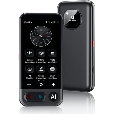 Language Translator Device, 2026 Upgraded AI Translator No WiFi Needed Support ChatGPT,150+ Languages Instant Two Way Translator Support Offline/Recording/Photo/Voice Translation for Travel Business