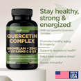 thumbnail image 4 of Gade Nutrition Quercetin Complex with Bromelain, Vitamin C, D & Zinc - Made with Organic Quercetin 500 mg - 240 Veggie Capsules, 4 of 5