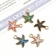 thumbnail image 3 of U8MO 10pcs Conch Shell Starfish Fishtail Charms Pendants for Jewelry Making DIY-10pcs pink shell 13x18mm, 3 of 9
