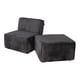 thumbnail image 4 of Sofa Cama M&E MUEBLES Fernanda Gris Oxford Con Taburete, 4 of 13