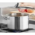 thumbnail image 2 of Soro Essentials- 8 qt. Stainless Steel Stock Pot with Lid- Heavy Duty Induction Ready Large Stock Pot Stew Pot Simmering Pot Soup Pot with Encapsulated Base and Oven Safe, 2 of 6