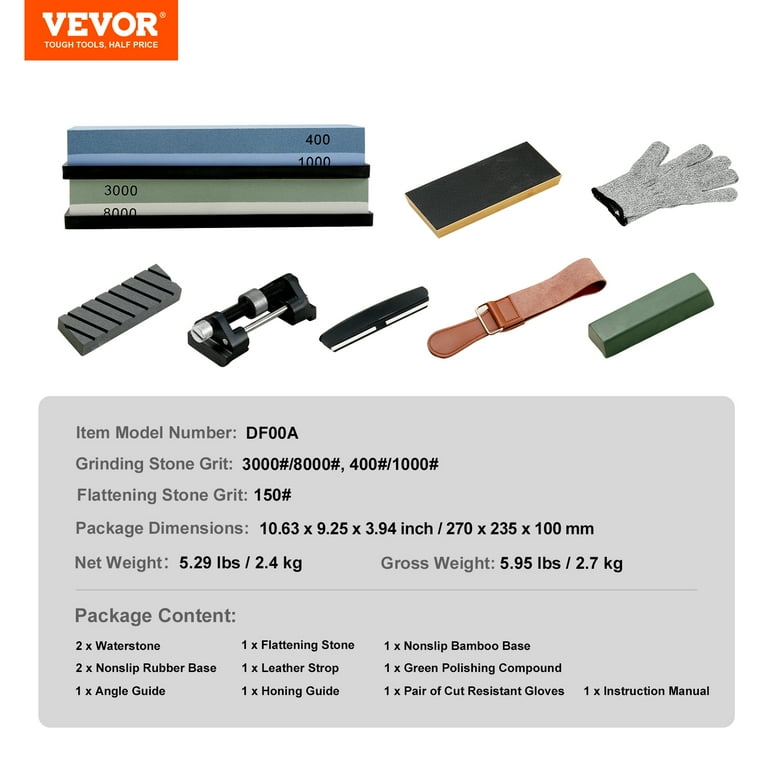 7 in. 3-Grit Whetstone with Angle Guide Sharpening System 7 in. 3-Grit Whetstone with Angle Guide Sharpening System
