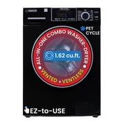 Equator Pet Compact 110V Vented/Ventless 15 lbs Sani Combo Washer Dryer in Black