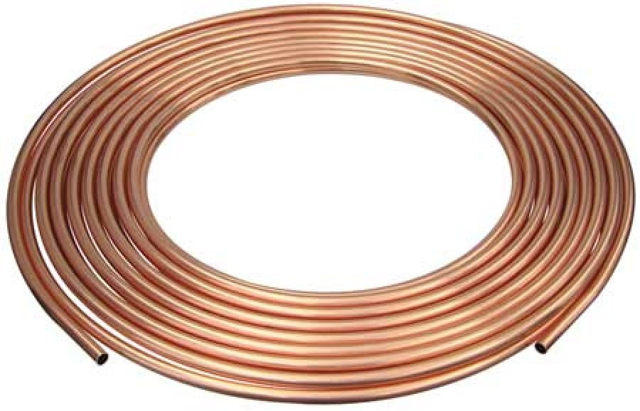 MUELLER INDUSTRIES D 08100P 1/2" OD x 100 ft. Coil Copper Tubing Type