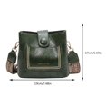 thumbnail image 3 of Bolso tipo cubo para mujer, bolsos casuales de cuero PU, bolsos de hombro de viaje de gran capacidad, 3 of 3