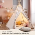 thumbnail image 2 of Tipi para Niños Atlasonix de Lona 100 % Algodón para Interiores, 2 of 6