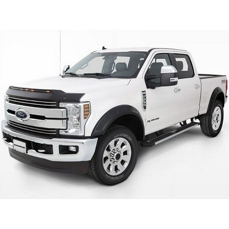 Bushwacker by RealTruck DRT Extended Front & Rear Fender Flares | 4-Piece Set, Black, Smooth Finish | 20951-02 | Compatible with 2017-2022 Ford F-250 w/ 6.8' or 8.2' Bed, F-350 Super Duty w/ 8.2' Bed