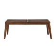 thumbnail image 3 of Modern Outdoor Zander Solid Wood Coffee Table - Dark Brown, 3 of 5