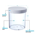 thumbnail image 4 of Consolidated Plastics Wide-Mouth Jar with Cap, 16 oz, Clear, 70 Piece, 4 of 4