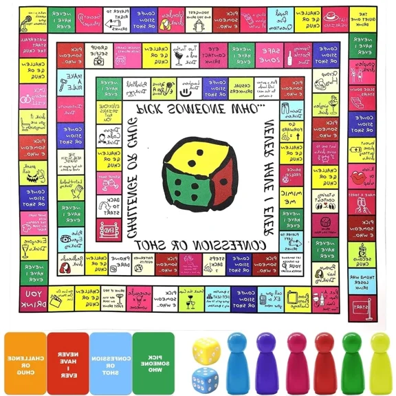 Drinking Board Game For Friends Party Games Tasks & Challenges Interactive