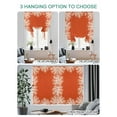 thumbnail image 4 of Coastal Coral Tie Up Curtains for Windows 45 Inch Length Balloon Curtains Kitchen Adjustable Balloon Window Shade Orange White Ocean Marine Nautical Beach Tie Up Bathroom Curtain Window 34"x45", 4 of 6