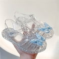 thumbnail image 6 of Fnooota Girls Jelly Sandals, Casual Non Slip Adjustable Strap Closed Toe Summer Shoes Blue Size 9（Little Kids), 6 of 7