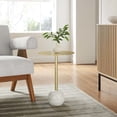 thumbnail image 3 of Modway Aliza Round Iron Metal & Marble Side Table in Brass and White, 3 of 10
