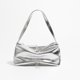thumbnail image 1 of MABULA-Bolso de mano de piel auténtica para mujer, cartera de mano Coreana de plata 2023, con hombro descubierto, elegante, para teléfono Fivean unisex, 1 of 2
