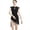 Black, variant on IBTOM CASTLE Women Elegant Lyrical Dance Dress Lace Cap Sleeve Asymmetrical Tulle Skirt Leotard Contemporary Ballet Dancewear S Black