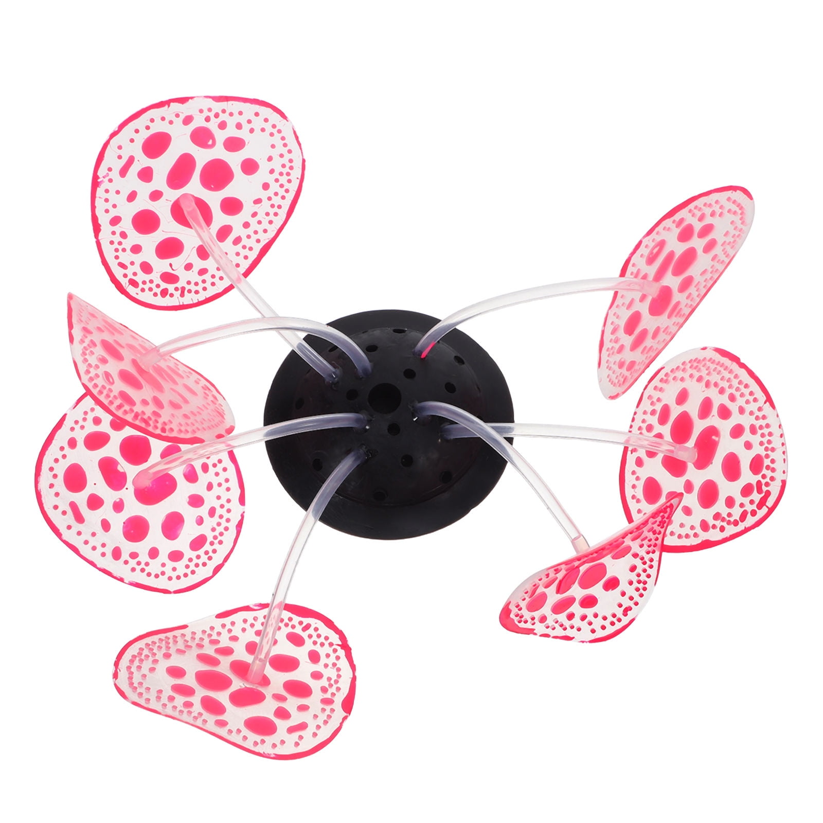 FUTUREORYY Realistic Pink Silicone Coral Reef Aquarium Decorations with Glowing Effect Enhancement
