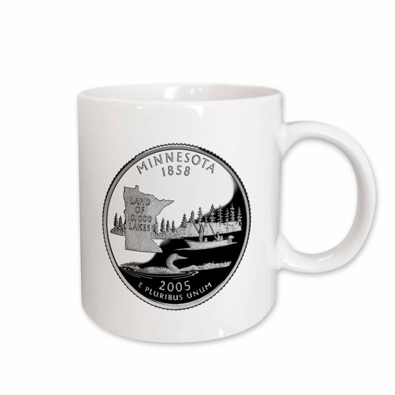 3drose, Minnesota Collectors Quarter, 11oz Mug