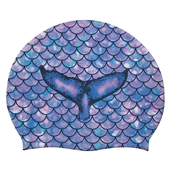 Swimming Cap Long Hair Soft Silicone Bathing Hat with Secure Fit Silicone Texture for Men and Women During Swim Training