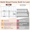 thumbnail image 5 of Sesslife Twin Montessori Floor Bed, Twin Size Floor Bed with Fence Without Door, Toddler Bed with Salts, Safety Guardrails, No Box Spring Needed, Twin Bed for Kids Girls, Boys, White, 5 of 10
