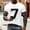 White(New), variant on PNTUTB Fashion Men's Number 7 Print Classic Crew Neck Pullover Short Sleeve Casual Comfortable T-shirts