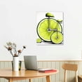 thumbnail image 3 of Kitchen Canvas Wall Art - Bike Bicycle Picture with Orange Fruit, Food Wall Painting, Stretched and Framed Giclee Art Print for Restaurant and Home Dining Room, 3 of 5