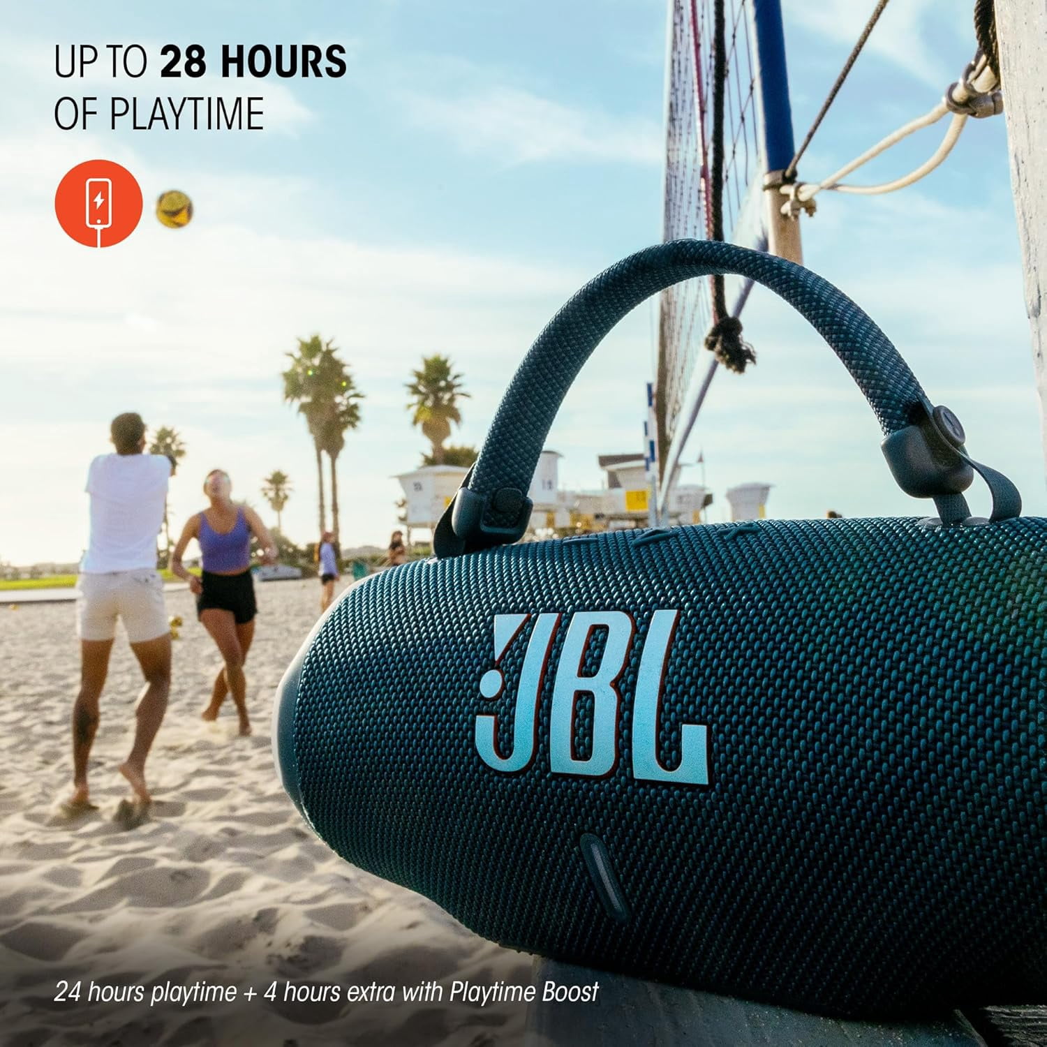 Restored JBL JBLCHARGE6REDAM-Z Charge 6 Portable Waterproof Speaker with Built-in Powerbank, Red (Refurbished)