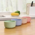thumbnail image 3 of Wheat Straw Dinnerware, Plastic Bowls Reusable, Large Soup Bowls, Light Green, 6X3 In, 1 Pc, Bowls for Kitchen, Home & Kitchen Essentials, Neutral Home Decor, 3 of 7