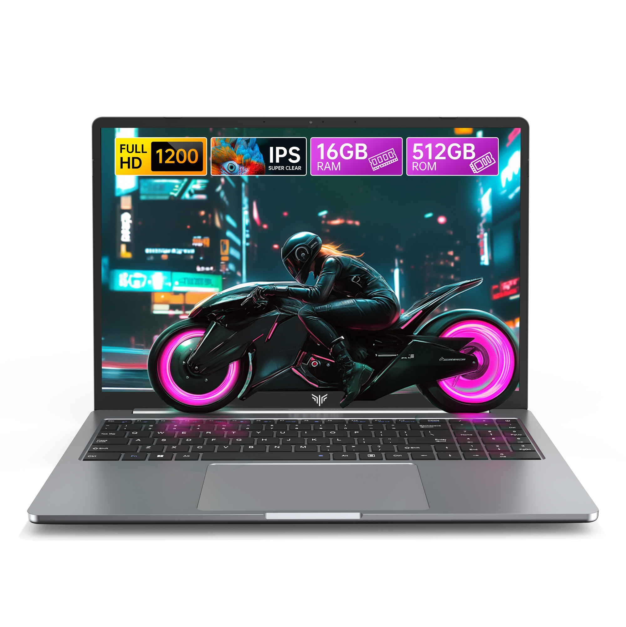 Laptop 16'' FHD Intel Quad-Core N95 16GB DDR4 512GB SSD up to 3.4GHz with Windows 11PRO