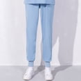 thumbnail image 1 of Pantalones de enfermera blancos Pantalones de enfermera para mujer Pantalones de verano finos con cintura elástica Pantalones azules de talla grande Pantalones de trabajo médico, 1 of 5