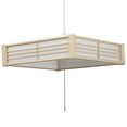 thumbnail image 1 of Iris Ohyama LED Pendant Light 6 Tatami Dimming Japanese Style Metal Circuit Series PLM6D-J, 1 of 5