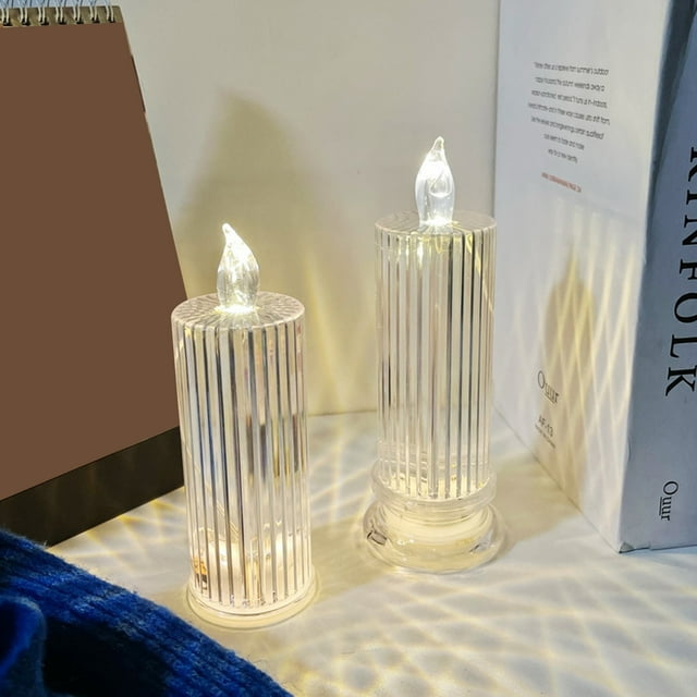 LED Candle Realistic Looking Reusable Plastic Mini Candle Lamp Tealight Night Lights for Home