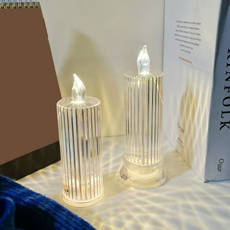 

Xinwanna LED Candle Realistic Looking Reusable Plastic Mini Candle Lamp Tealight Night Lights for Home
