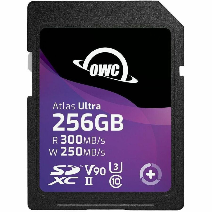 OWC Atlas Ultra - Flash memory card - 256 GB - Video Class V90 / UHS-II U3 / Class10 - SDXC UHS-II