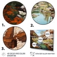 thumbnail image 3 of Designart "Neutral Verdant Canyon Abyss" Landscapes Floater Framed Canvas Print, 3 of 7