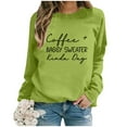 thumbnail image 2 of WEAIXIMIUNG Sweat-Shirt Personnalisé Mode Décontractée Couleur Unie Manches Longues Imprimé Lettres Col Rond, 2 of 4