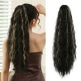 thumbnail image 7 of Curly Ponytail Extension Highlights Brown Golden Claw Clip Ponytail Extension Synthetic Hair Extensions, 7 of 7