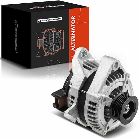 A-Premium Alternator Compatible with Cadillac CTS 2003 2004 V6 3.2L, 130Amp 12V CW 6-Groove Pulley, Replace# 25738783