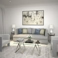 thumbnail image 2 of Evelyn&Zoe Modara 46" Wide Rectangular Coffee Table, Satin Nickel, 2 of 6
