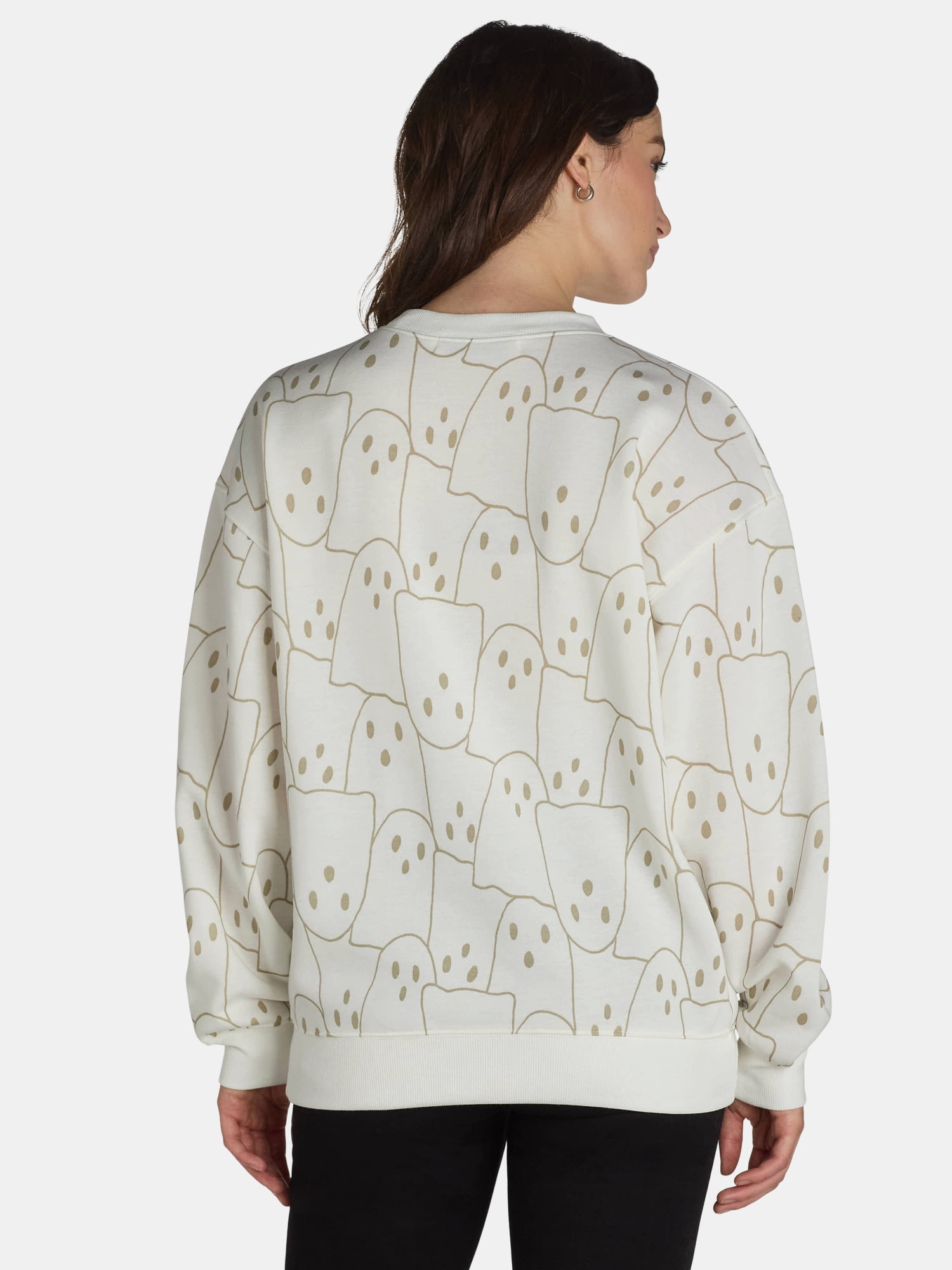 Halloween Women’s Hey Boo Graphic Sweatshirt, Sizes XXS-XXL